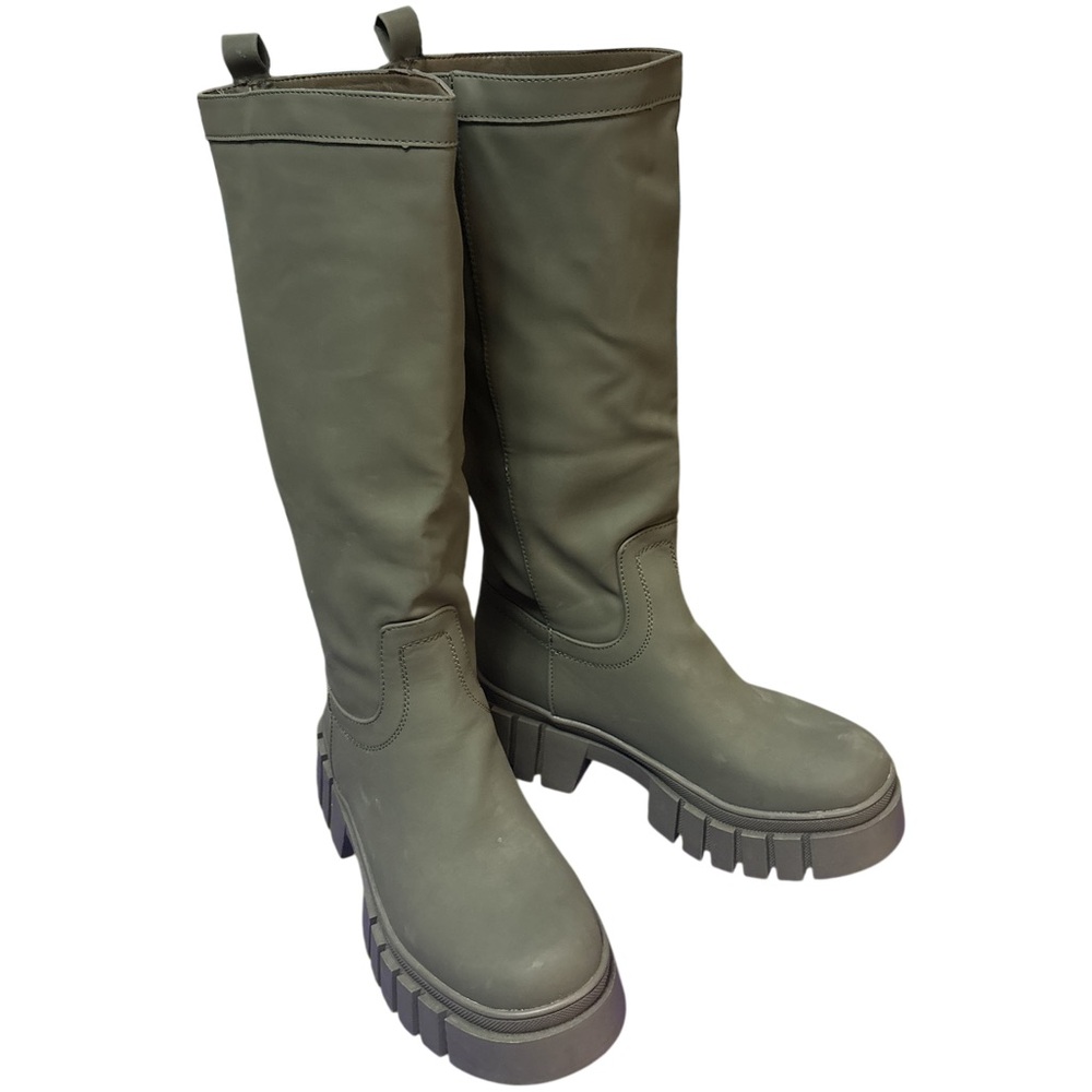 LADY GODIVA SZ 11 Olive Green Knee-High Women's Boots